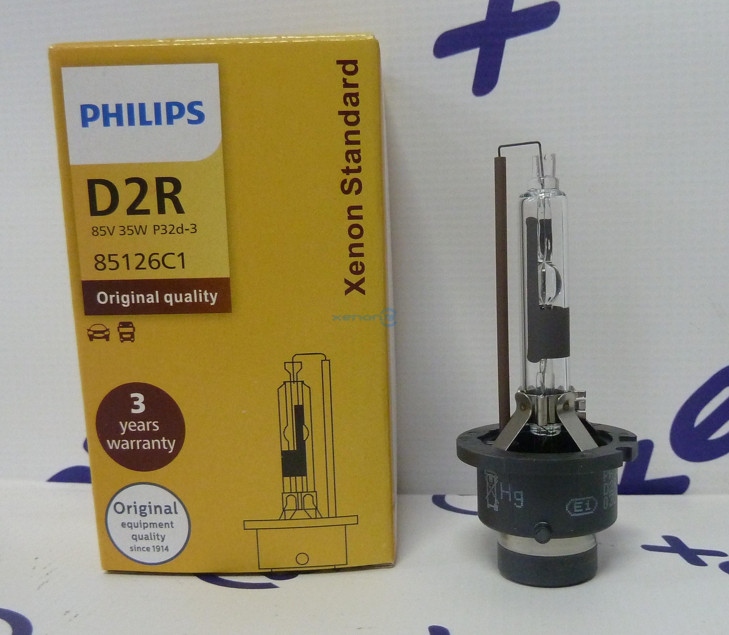 Лампа D2R PHILIPS (85126C1) Xenon Standard 4200K (Гарантия 1 год)
