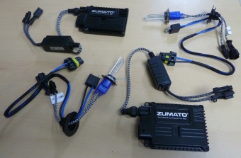 Комплект ксенона: блоки Zumato Slim Black (9 - 16 В) и лампы Zumato
