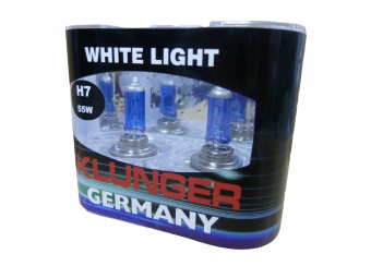 Галогеновая лампа H7 KLUNGER Super WhiteLight(12v/55w, PX26d, 1шт. упаковка на 2лампы)