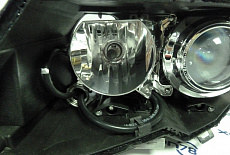 Замена линз на новые линзы 3.0" Bosch AL D2S (под кольцо и игнитор) - BMW 6 E63 дорест. (2005 года) с адаптивом (AFS)
