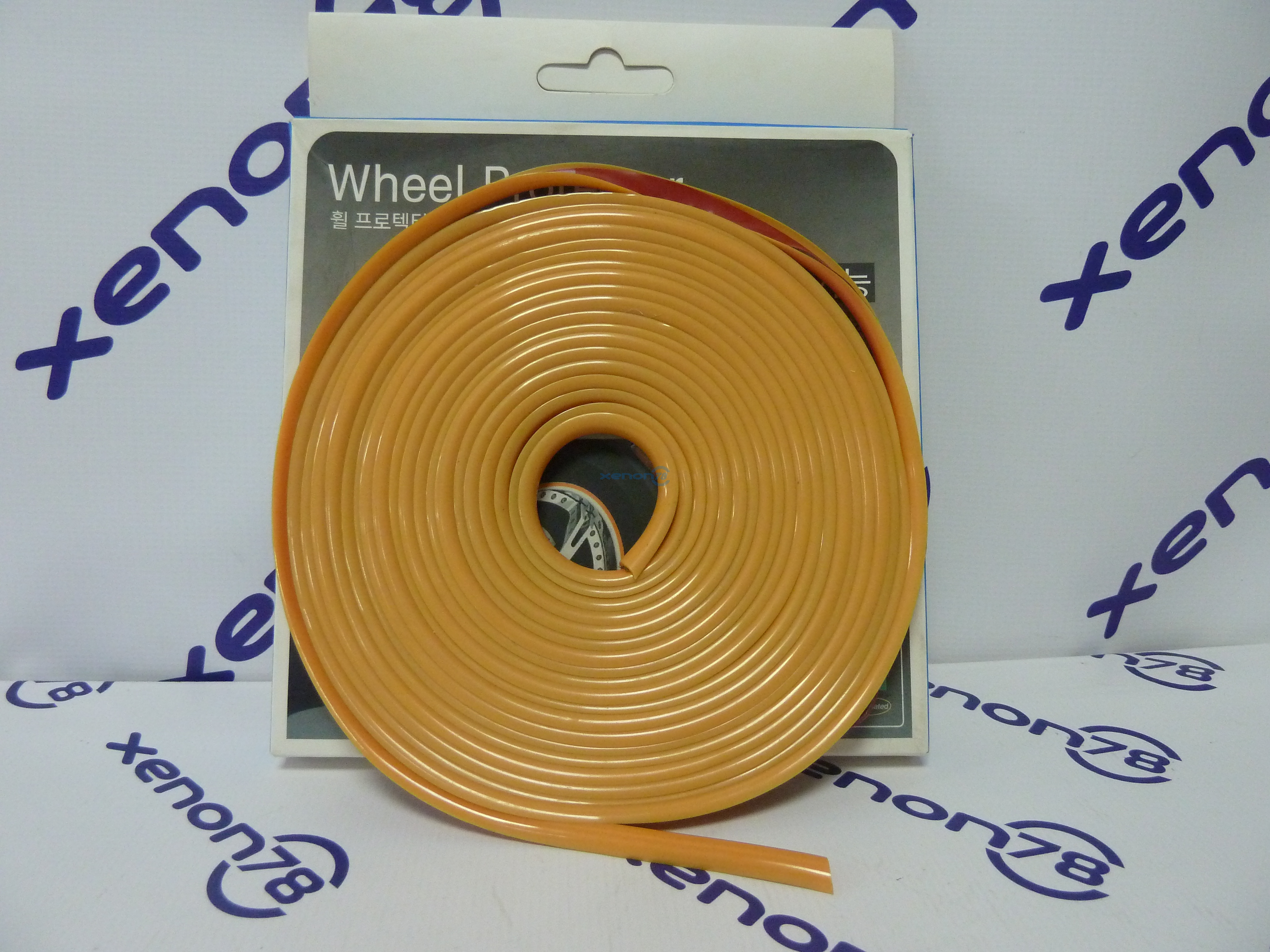 Защитная тюнинг-лента - ободок для дисков, цвет Оранжевый(Guard Weel)  (длина 6,6м = 5 колёс по 22")