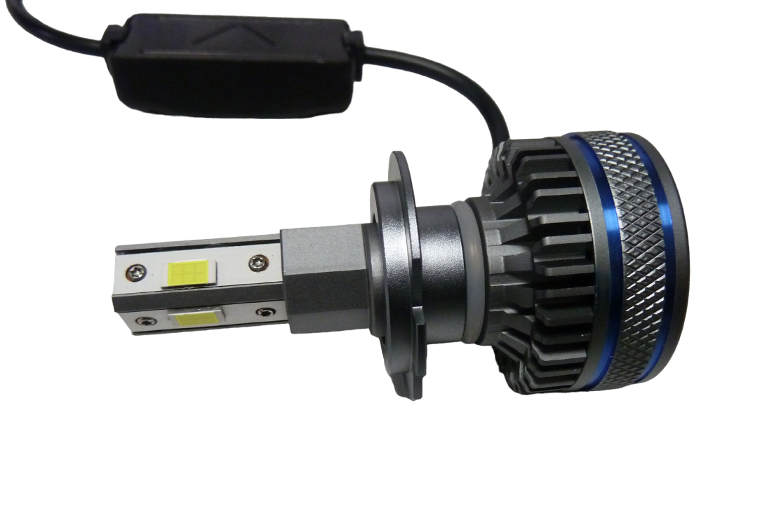 Светодиодная лампа H7 KLUNGER XLense (12v, 50W, с куллером, внешний драйвер)