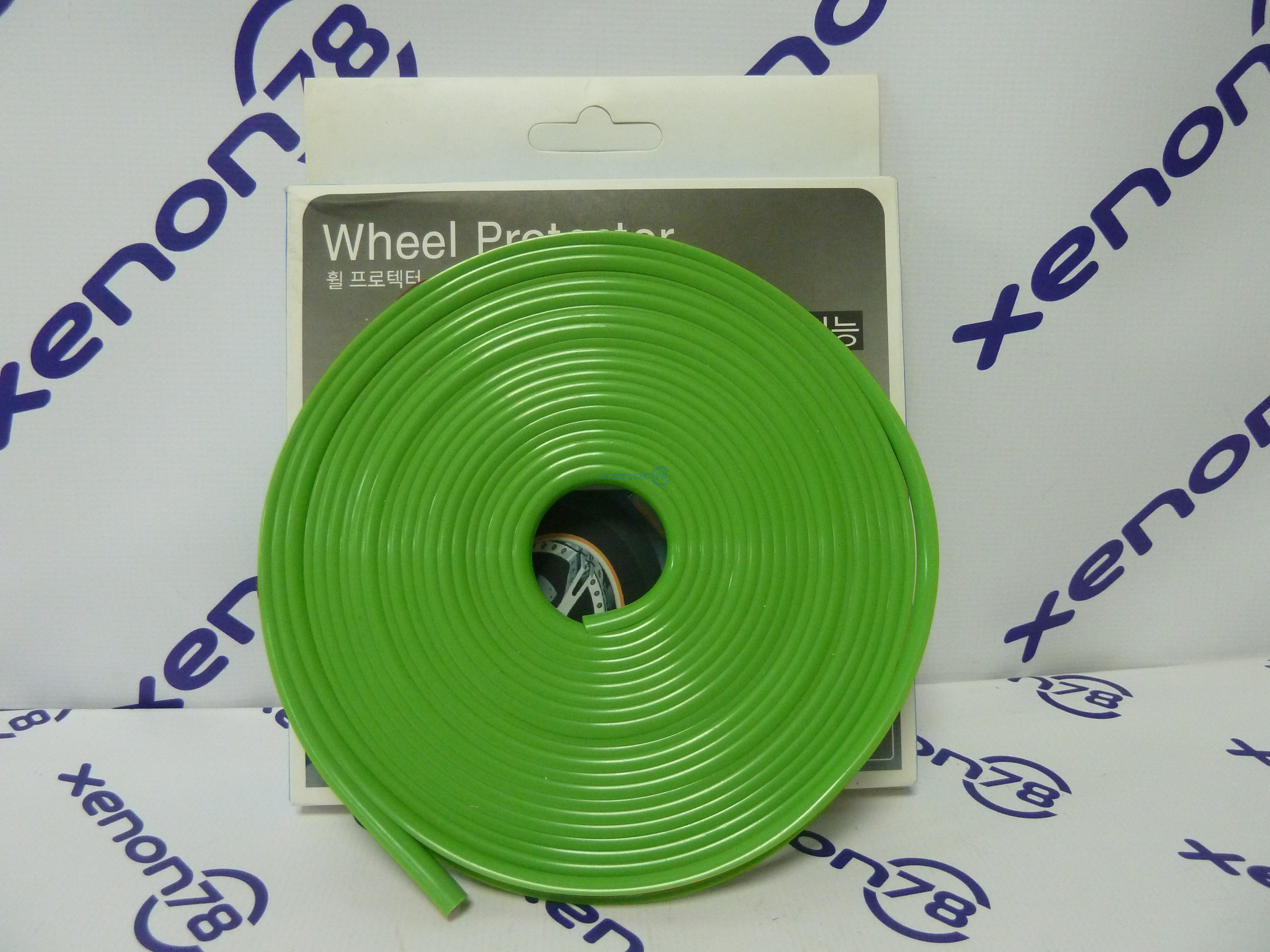 Защитная тюнинг-лента - ободок для дисков, цвет Зеленый(Guard Weel)  (длина 6,6м = 5 колёс по 22")