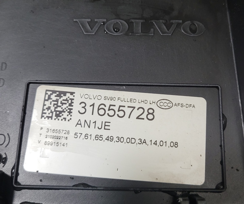 Фара Volvo V90 (2) S90 Правая 31655740 FullLED LHD LH б/у 21г. (ЗС) П1-