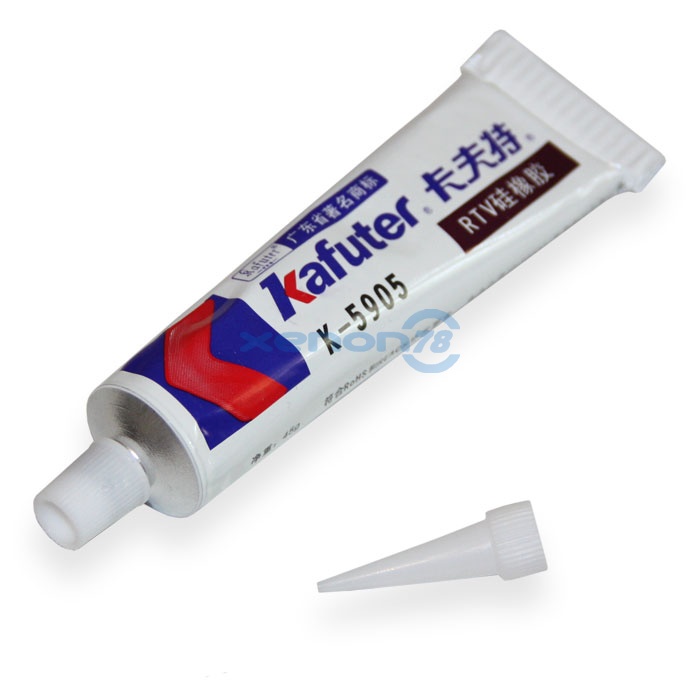 Клей-герметик KAFUTER K-5905 45г. белый, (для силиконовых трубок) 
