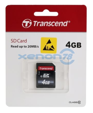 Карта памяти SD 4Gb Transcend 10кл