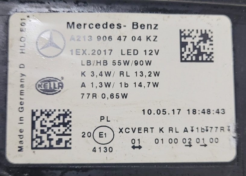 Фара Mercedes E-class W213 Multi Beam левая A2139069504 БУ 83176361 