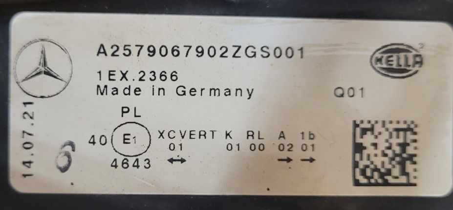 Фара Mercedes CLS (17-21г.) C257 левая A2579067902 бу 18г. (РК креплений) 83176358 