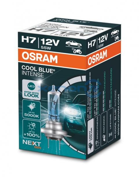 Галогеновая лампа H7 OSRAM Cool Blue Intense (5000K, 12v/55w) 64210CBN PX26d