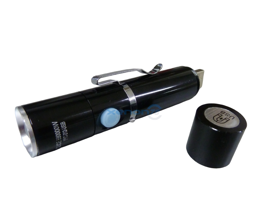Фонарь светодиодный  Poilice миниатюрный, встроенный АКБ, USB, магнит