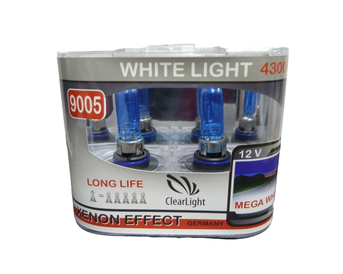 Галогеновая лампа HB3 Clearlight WhiteLight (12v/65w 1шт.упаковка на 2лампы)