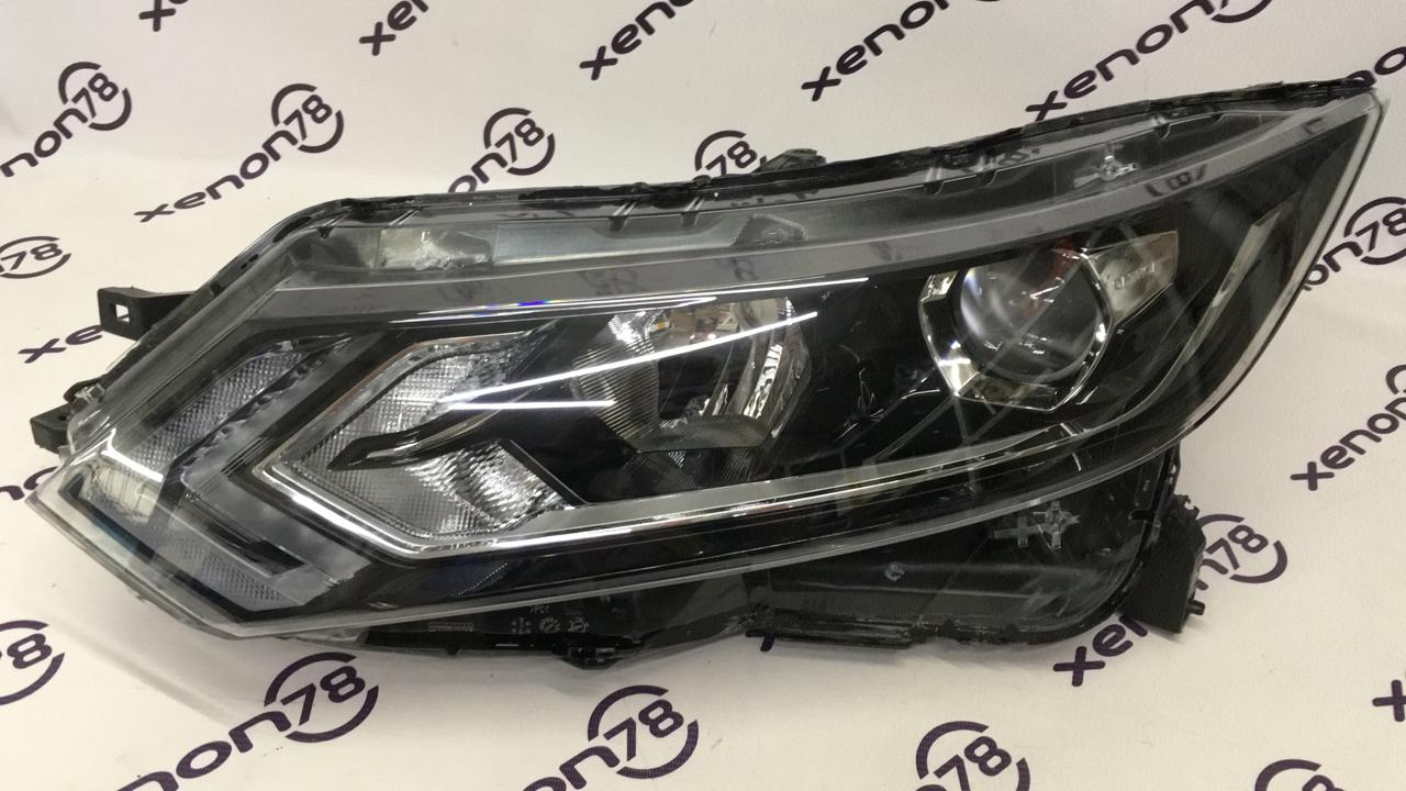 Фара Nissan Qashqai 2 рест. 19г.левая H11+LED 100-19009 б/у П1-15-2