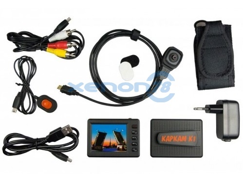 видеорегистратор Каркам К1 Авто (Выносная камера-кабель 3,5метра, Full HD)