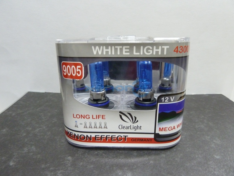 Галогеновая лампа HB3 Clearlight WhiteLight (12v/65w 1шт.упаковка на 2лампы)