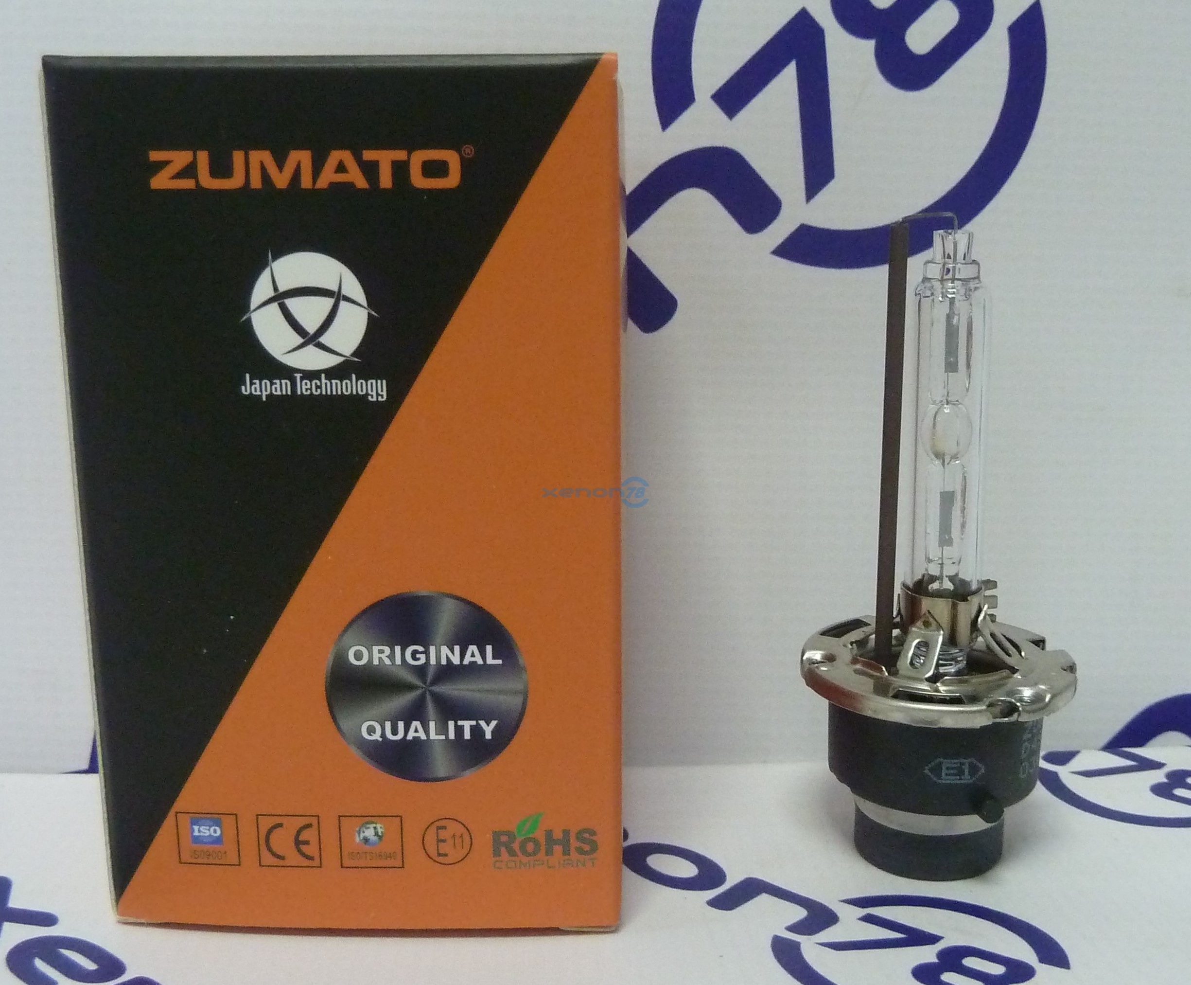 Лампа D4S ZUMATO 5000K (42402) +30% яркости, нейтральный белый свет (гарантия 6 месяцев)