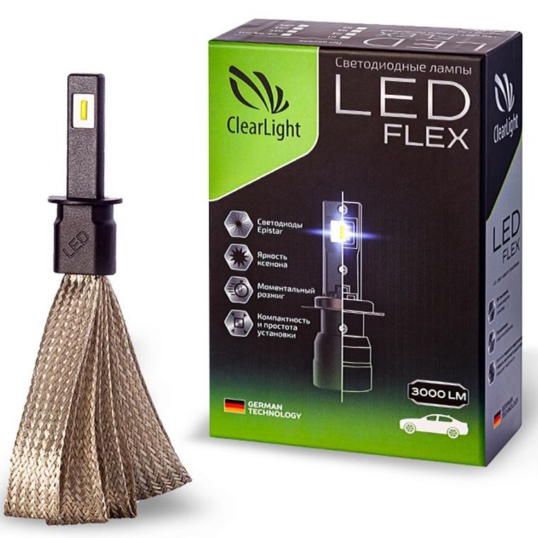 Светодиодная лампа Н8/H9/H11/H16 Clearlight (6000k) Гарантия 6 месяцев.