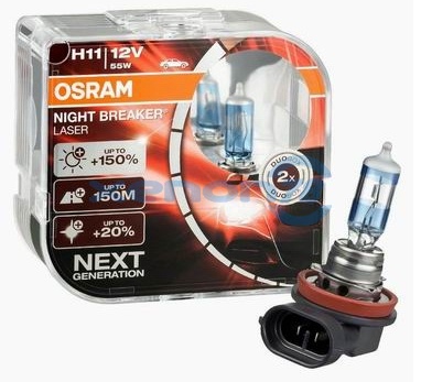 Галогеновая лампа H11 OSRAM NL(+150%,12v, 55w) 64211 PGJ19-2