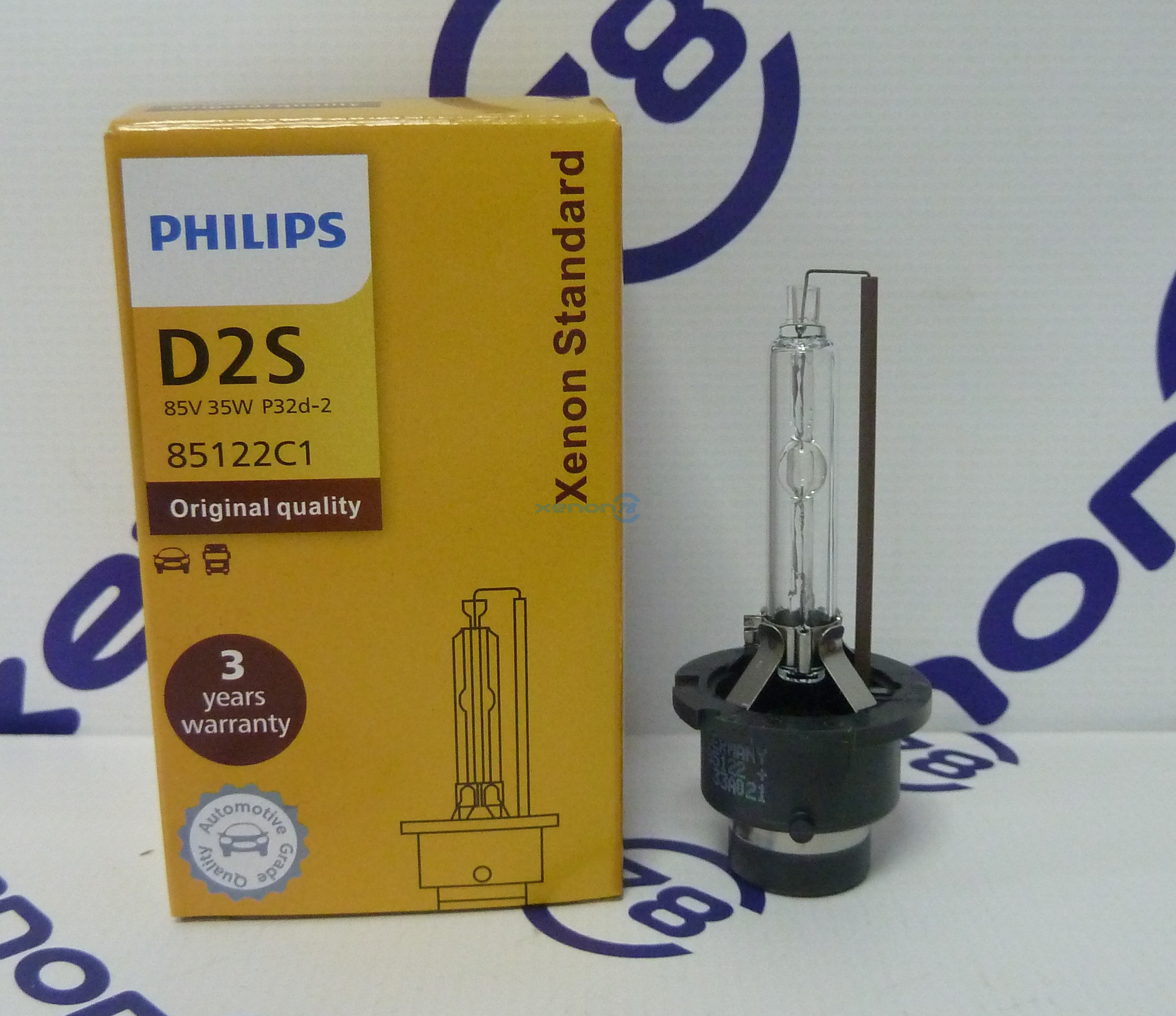 Лампа D2S PHILIPS Xenon Standard (85122C1) 4200K Гарантия 1 год