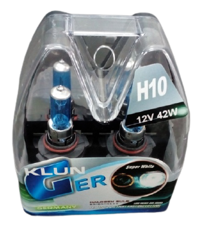 Галогеновая лампа H10 KLUNGER WhiteLight (12v/42w, PY20D, 1шт. упаковка на 2лампы)