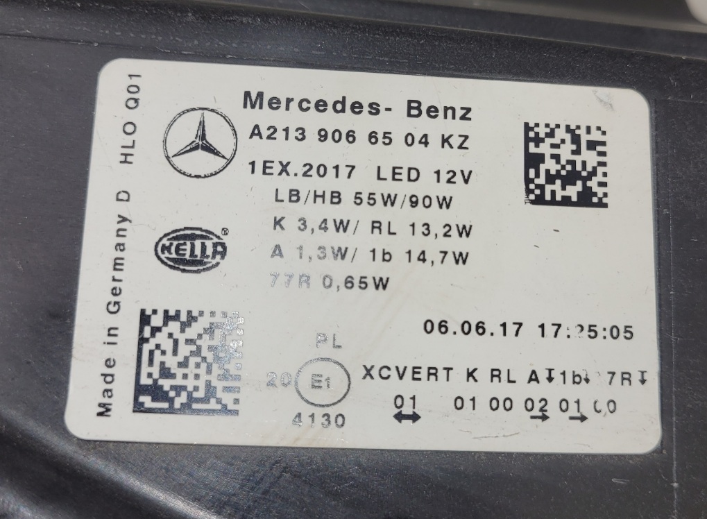 Фара Mercedes E-class w213 Multi Beam левая A2139066504KZ бу (ЗК ЗС)