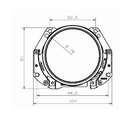 Переходные рамки для линз hella 3r чертежи