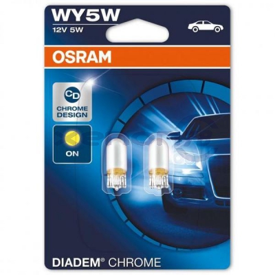Лампа WY5W Diadem OSRAM 2827DC (12v 5w) Зеркальная-Оранжевая