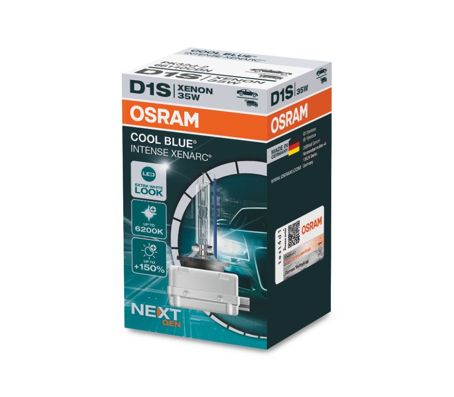 Лампа D1S OSRAM 66140CBN (+150%, 6200K) Cool Blue Intens Xenarc