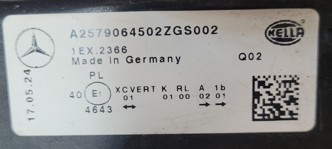 Ремкомплект фары Mercedes CLS 257 Левая в разбор