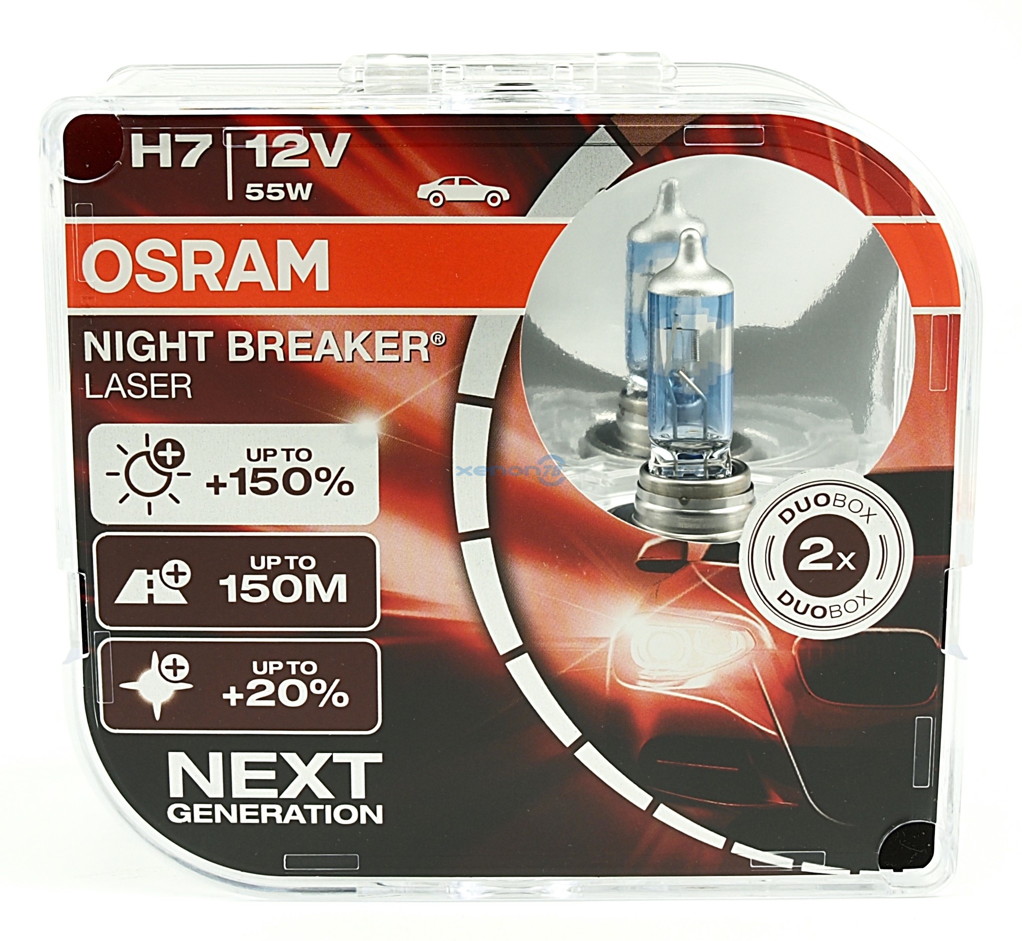 Галогеновая лампа H7 OSRAM NBL +150%(1лампа(12v/55w, 3750K) 64210NL