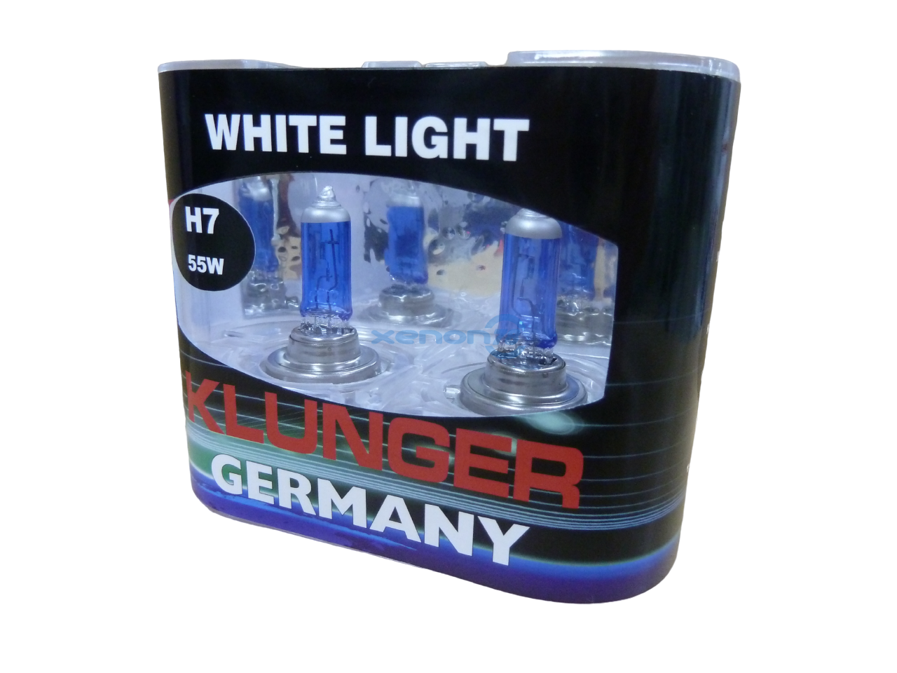 Галогеновая лампа H7 KLUNGER Super WhiteLight(12v/55w, PX26d, 1шт. упаковка на 2лампы)