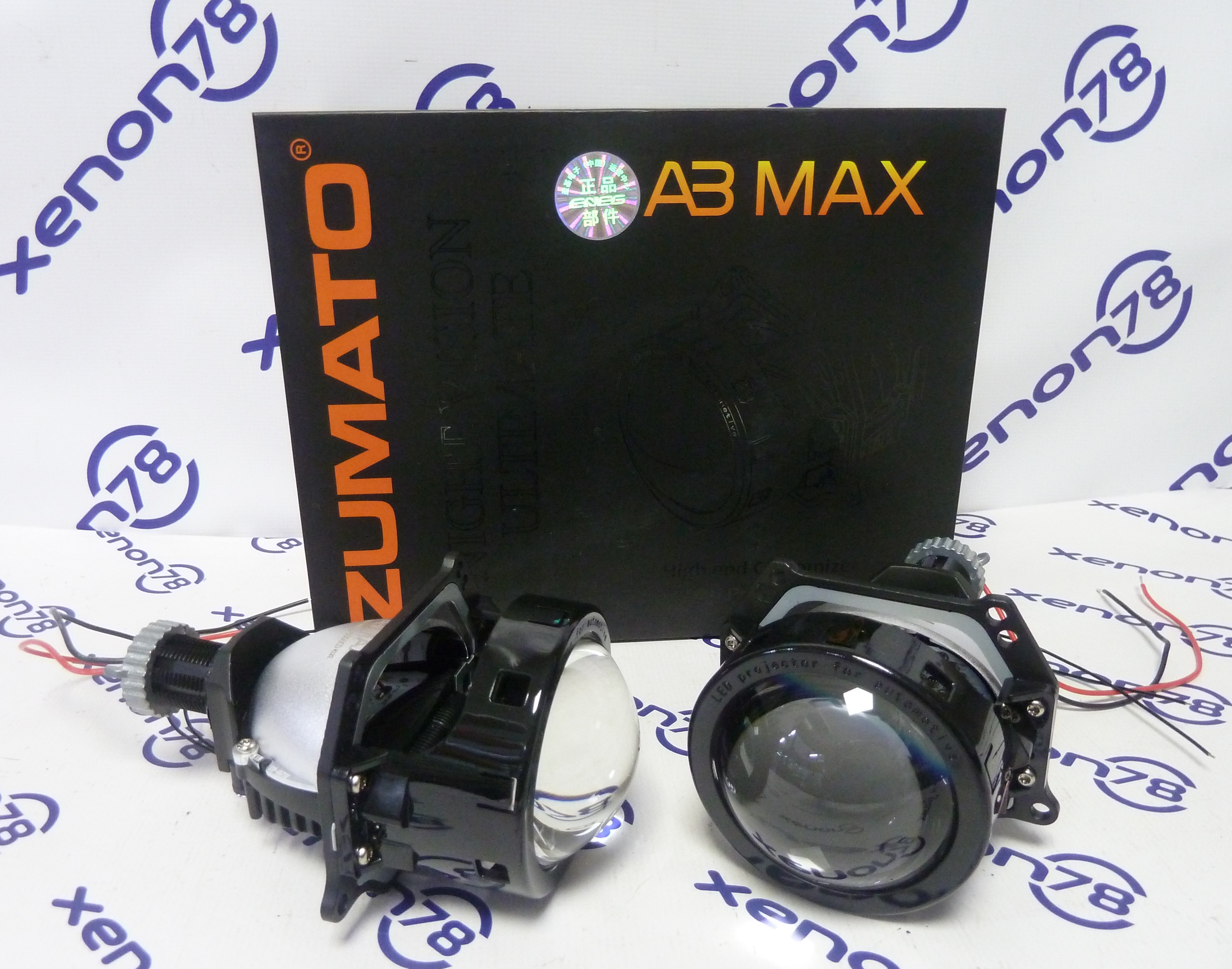 Светодиодная линза ZUMATO A3 MAX (Под гайку и рамку, 5500k 12v) Гарантия 1 год