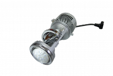 Новые светодиодные лампы H4 с линзой под цоколь P8 55W (12-24 В)