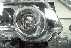 Замена галогеновых линз на светодиодные линзы  2.5"  KLUNGER I1 -  Nissan X-Trail T31 рест.