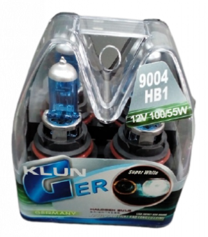 Галогеновая лампа HB1 KLUNGER WhiteLight 9004 (12v/55W/100W P29T, 1шт. упаковка на 2лампы)