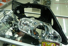 Замена штатных галогеновых линз на светодиодные линзы 3.0" Eneg A3 Max -  Ford Mondeo IV