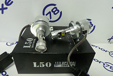 Новые светодиодные лампы mini LED H4-L50 с линзой (CSP Seoul) 5000K 40/55W 3500Lm (12V) 