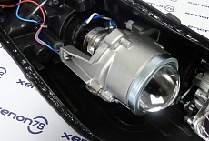 Замена штатных галогеновых линз на светодиодные линзы (модули) 3.0" Klunger i6 - Hyundai Elantra