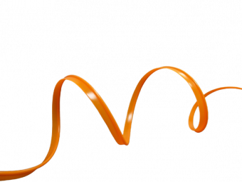 Лента гибкий неон 1м цвет Оранжевый Т-профиль