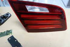Ремонт светодиодов заднего фонаря на BMW F10