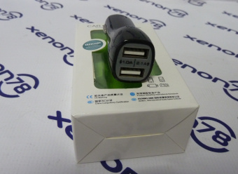 Автомобильный адаптер USB в прикуриватель 2вых