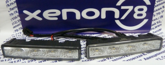 Светодиодные фонари KLUNGER 4LED (аналог Philips12820WLEDX1 )ДХО притухание+выключение
