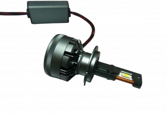 Светодиодная лампа H7 V45 (12v, 45W, с куллером, жидкостное охлаждение , внешний драйвер)
