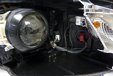 Замена штатных линз на светодиодные линзы (модули) 3.0" Klunger i5 - Audi Q5 2014 года рест. (без AFS) 