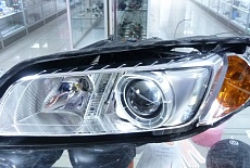 Замена штатных линз на светодиодные линзы 2.5" - Volvo XC70 AFS