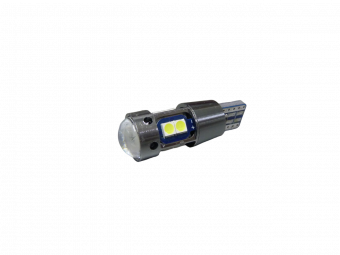 Светодиод габаритный T10 CAN 10 (3030) 2.3W Lense 12-24V (W5W) без полярности 