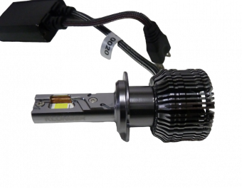Светодиодная лампа H7 KLUNGER H65 (12v, 65W, с куллером, жидкостное охлаждение , внешний драйвер)