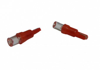 Светодиод приборный SM-T5-1LED конус RED (Inverted-Concave) Zum