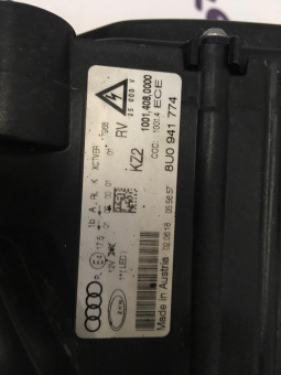 Фара Audi Q3-1рест правая 8U0941774 Full LED б/у 18г. отремонтировано крепление
