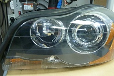 Установка светодиодных линз 3.0" Eneg A3 max в рефлекторные фары Volvo XC90